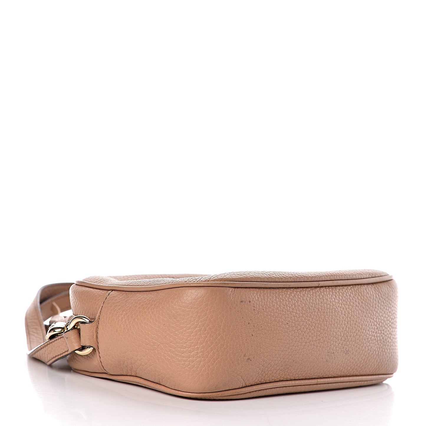 Pebbled Calfskin Small Soho Disco Bag Camelia