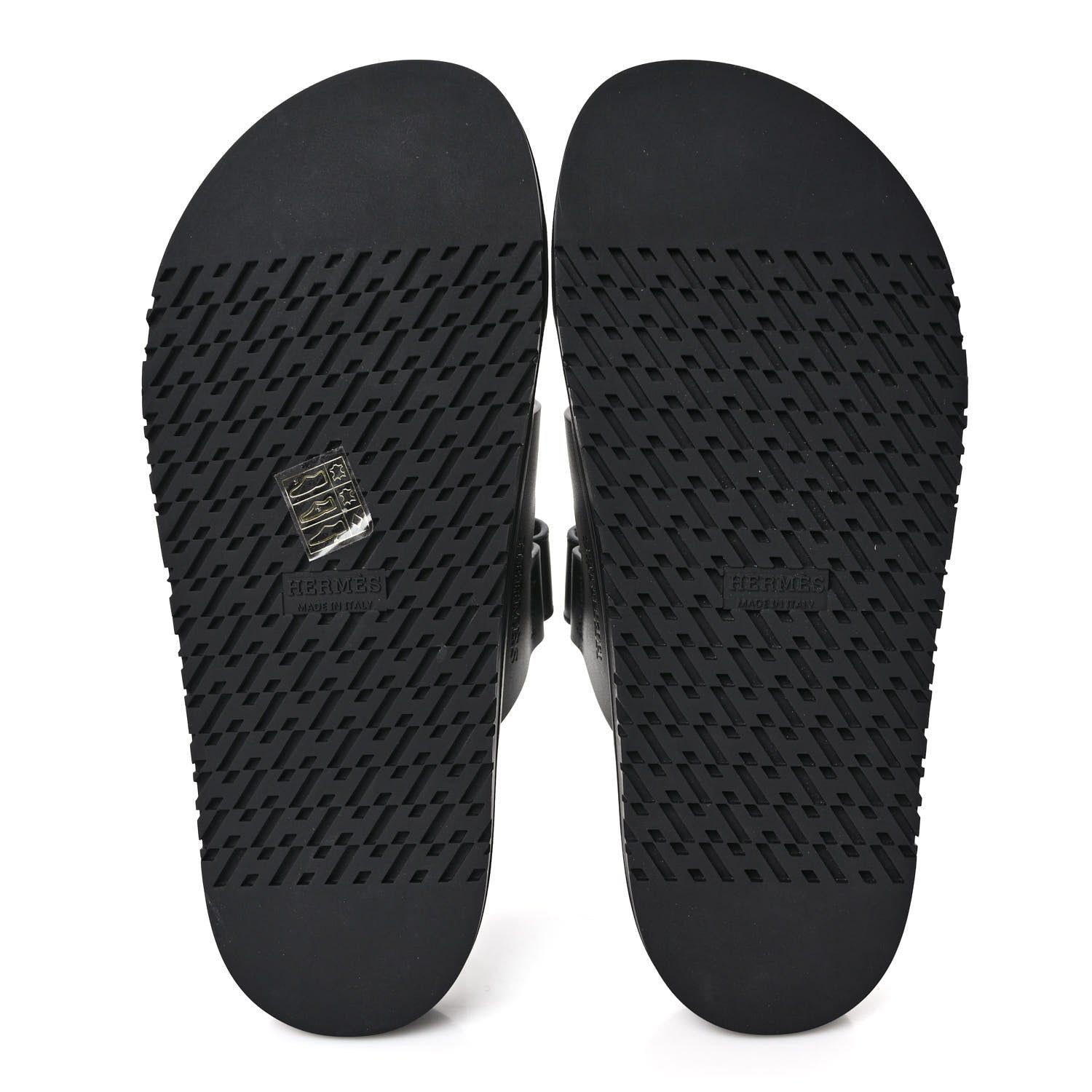Hermes Calfskin Womens Chypre Sandals 38 Black 5 of 9