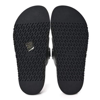 Hermes Calfskin Womens Chypre Sandals 38 Black 5 of 9