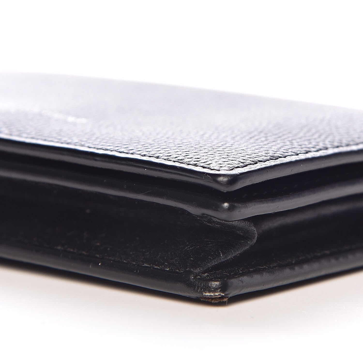 Saint Laurent Grain De Poudre Business Card Case Black 9 of 12