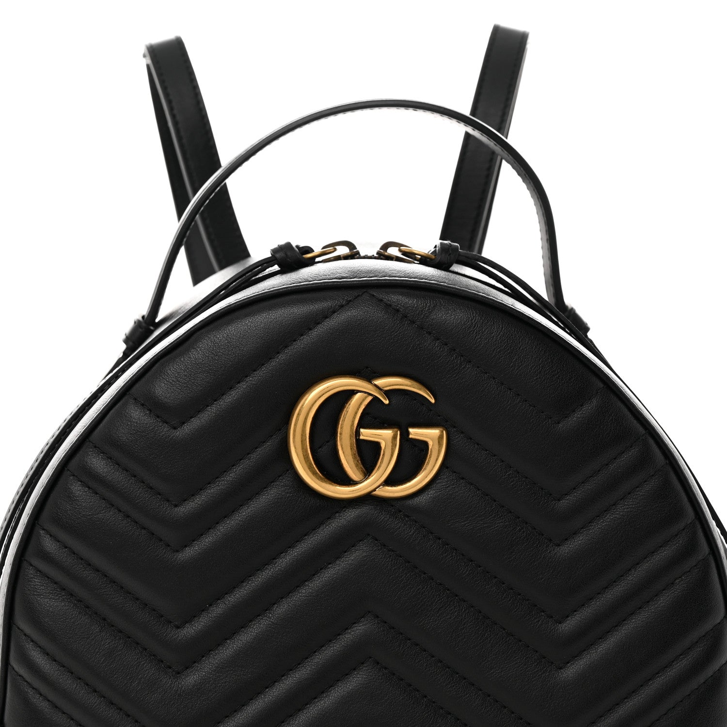 Gucci Calfskin Matelasse GG Marmont Backpack Black 9 of 16