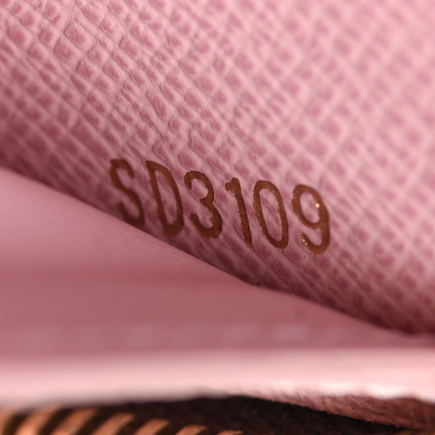 Monogram Clemence Wallet Rose Ballerine