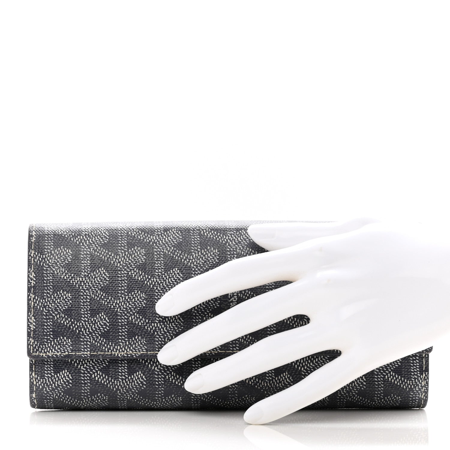 Goyard Goyardine Varenne Long Wallet Grey 2 of 8