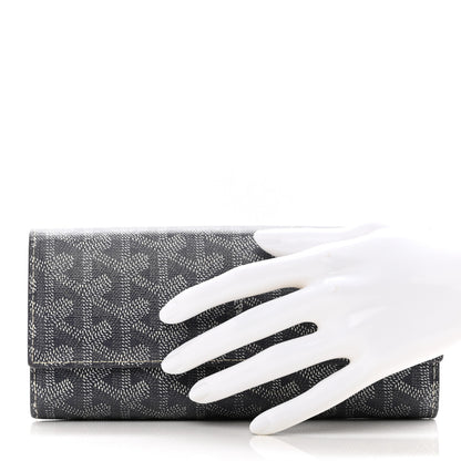 Goyard Goyardine Varenne Long Wallet Grey 2 of 8