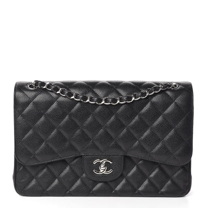 Chanel Caviar Quilted Jumbo Double Flap Black 1 of 11