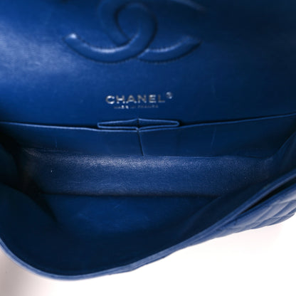 Chanel Caviar Quilted Medium Double Flap Dark Blue 5 of 9