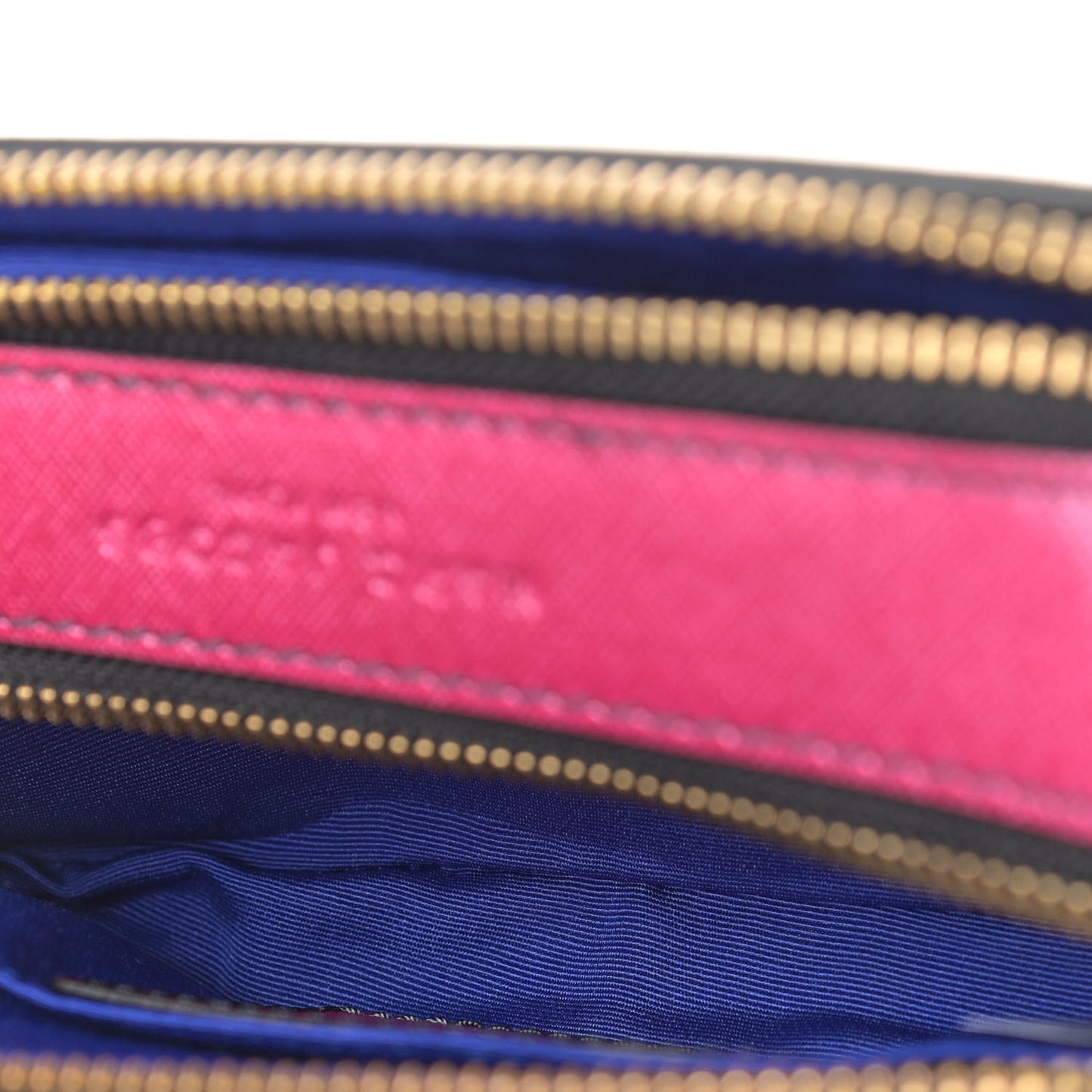 Calfskin Glitter Small Snapshot Camera Bag Pink Multicolor