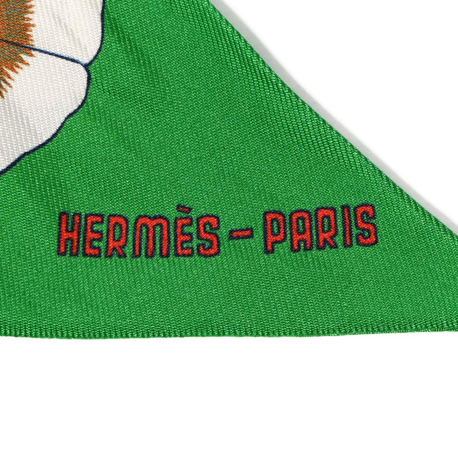 Hermes Silk Dress Code Twilly Vert Vif Bleu Rouge 2 of 4