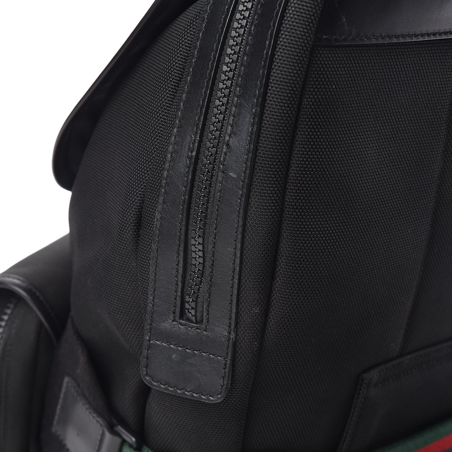 Techno Canvas Web Band Single Buckle Backpack Black
