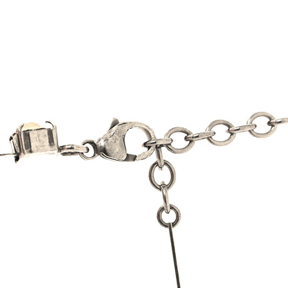 Saint Laurent Crystal Link Necklace Silver 4 of 6