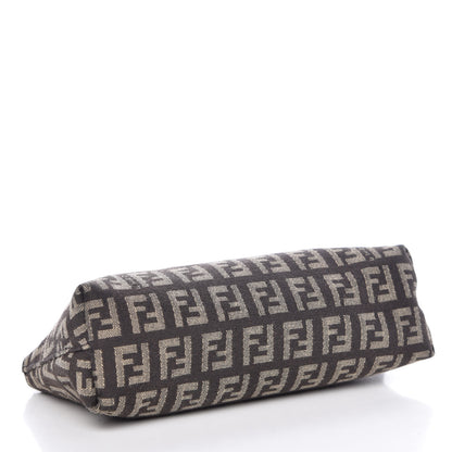 Fendi Zucchino Vitello Cosmetic Pouch Testa di Moro Beige 4 of 9