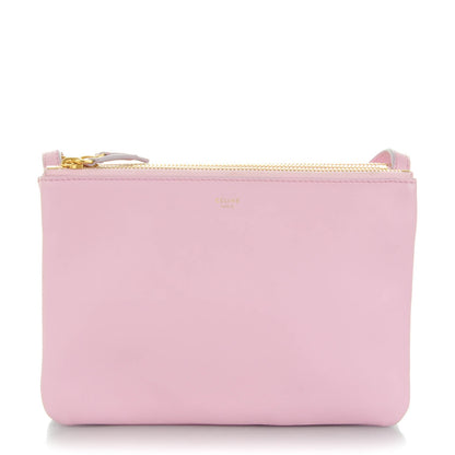 Celine Lambskin Small Trio Crossbody Bag Pink 1 of 9