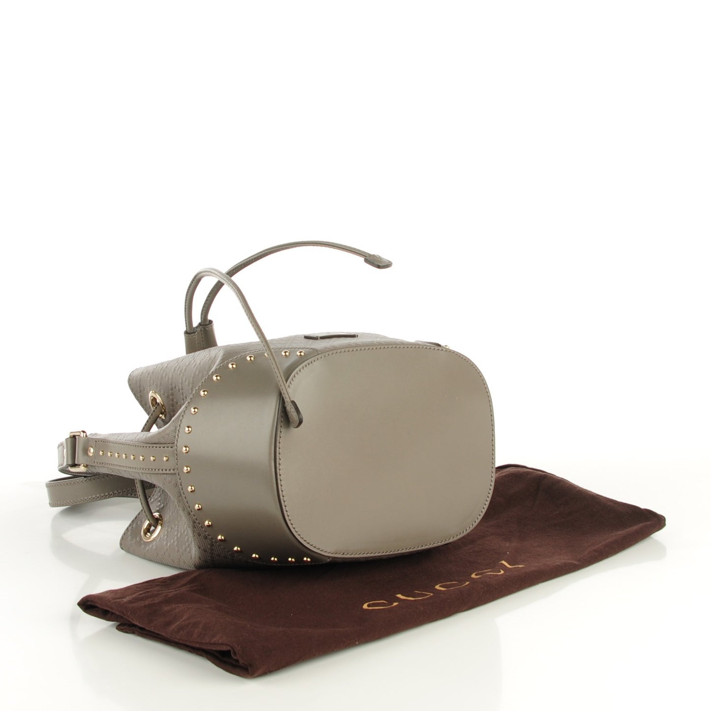 Bright Diamante Studded Small Bucket Bag Loess