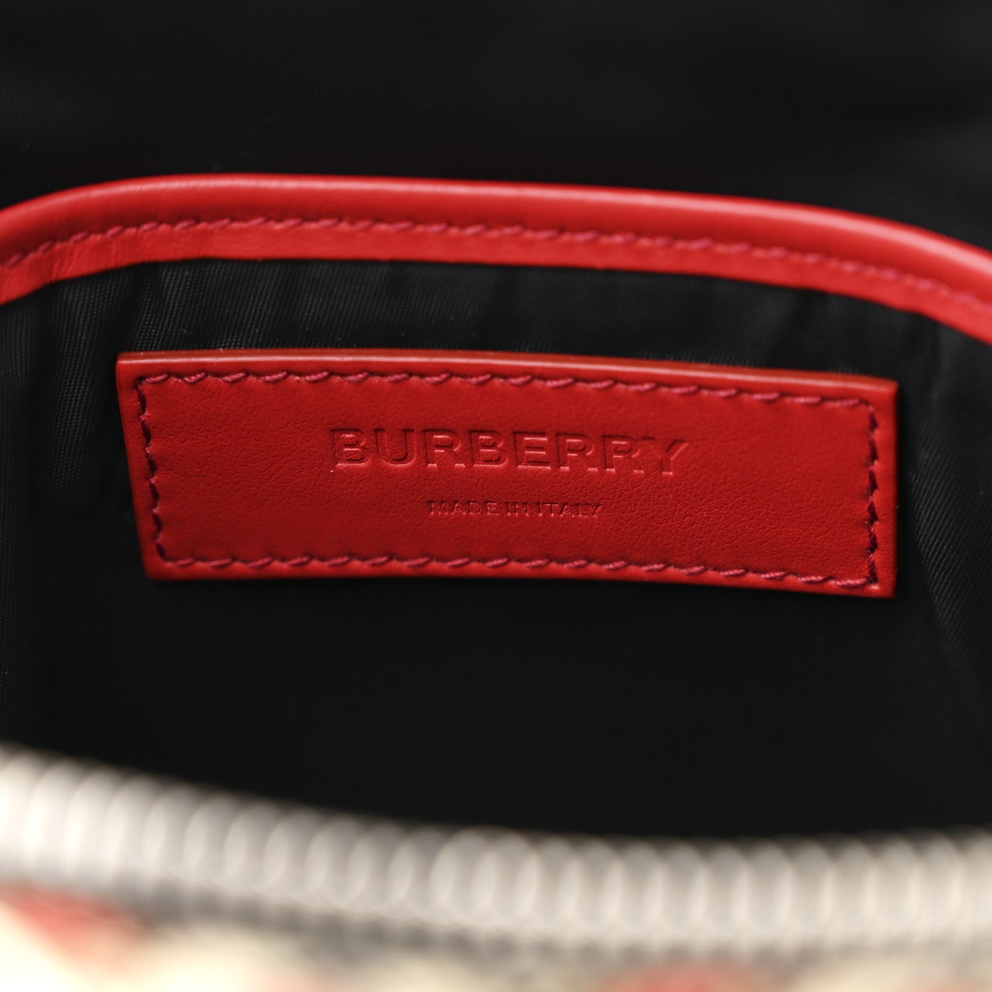 Nylon Monogram Crossbody Vermillion