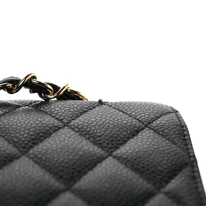 Chanel Caviar Quilted Medium Double Flap Black 11 of 12
