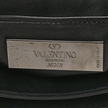 Valentino Garavani Vitello Rockstud All Over Va Va Voom Flap Bag Black 6 of 8