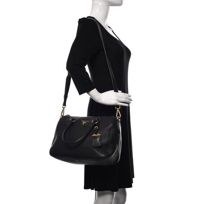 Prada Vitello Phenix Bauletto Black 3 of 12