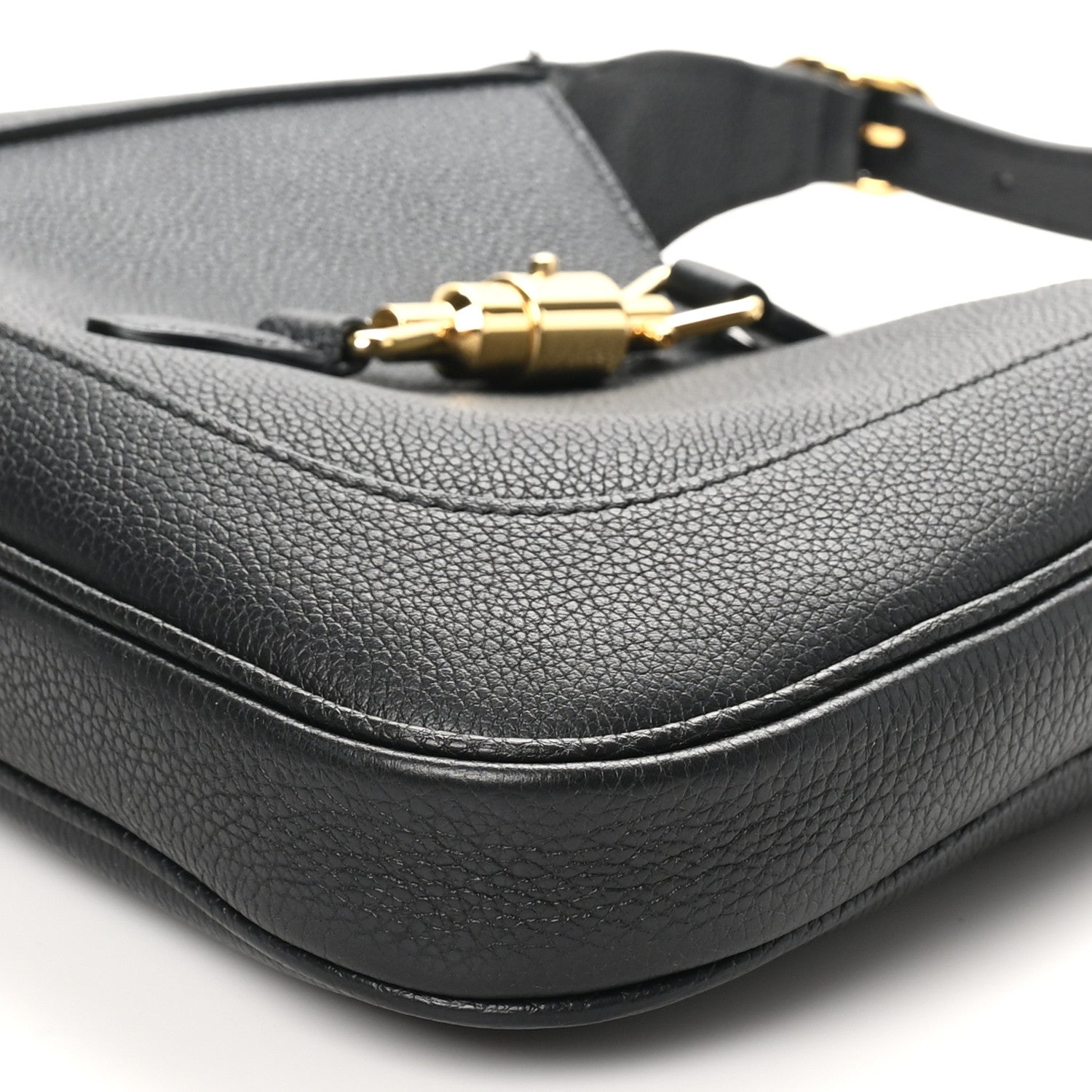 Gucci Grand Prix Calfskin Small Jackie 1961 Hobo Black 10 of 11