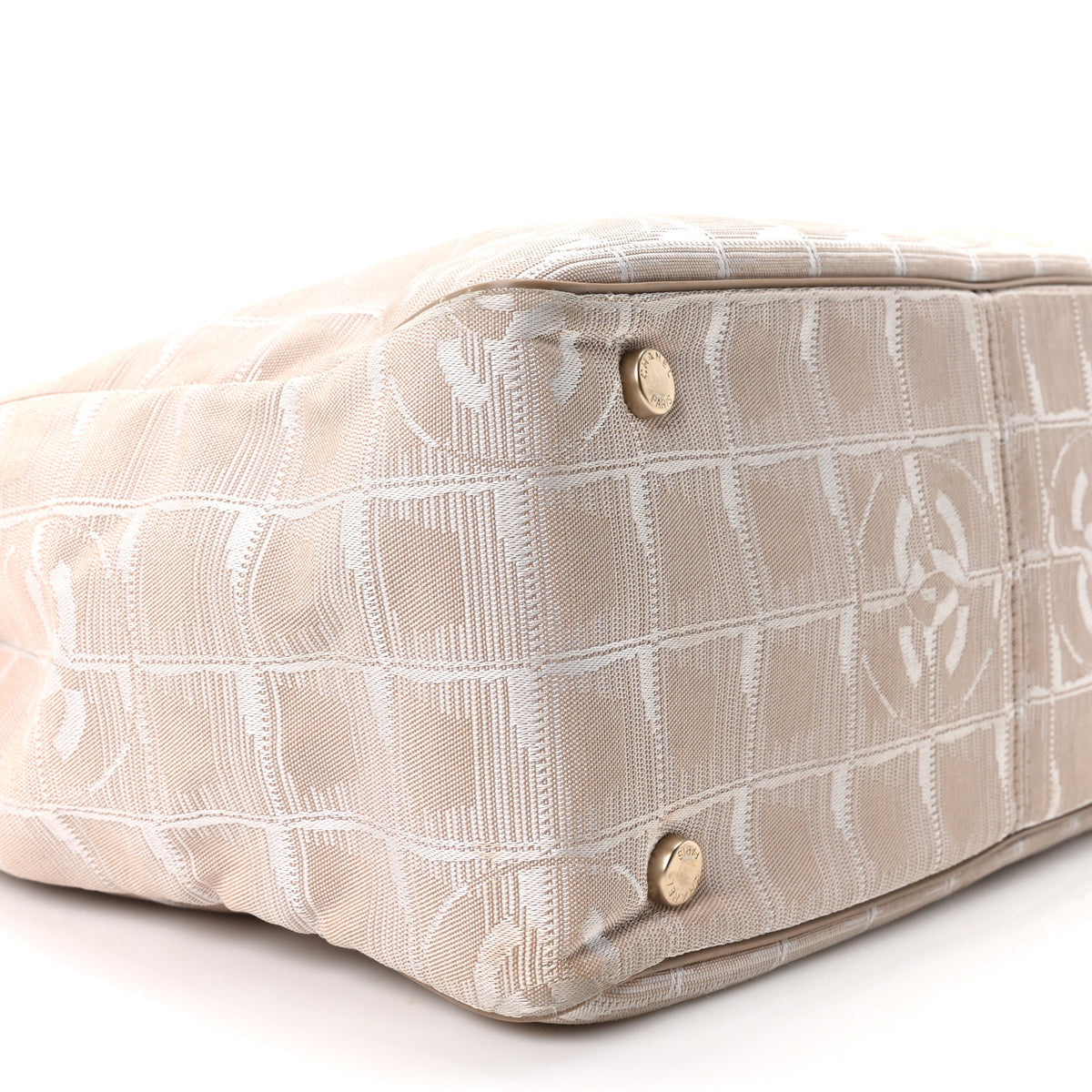 Chanel Nylon Small Travel Tote Beige 9 of 10