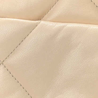 Chanel Lambskin Quilted Medium Chanel 19 Flap Light Beige 12 of 14