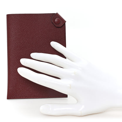 Hermes Epsom Tarmac PM Passport Holder Rouge H 2 of 7
