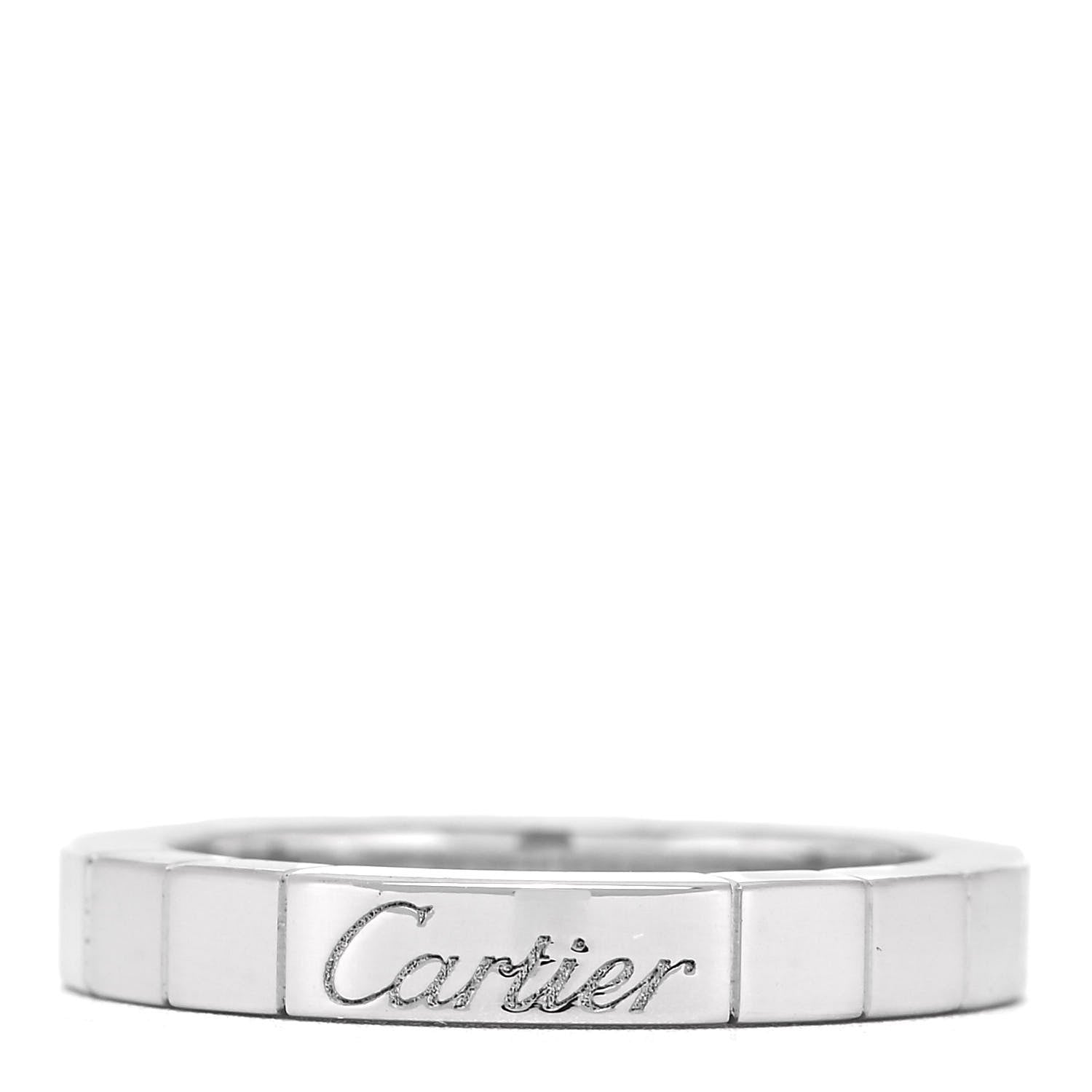 Cartier 18K White Gold Lanieres Ring 50 5.25 1 of 4