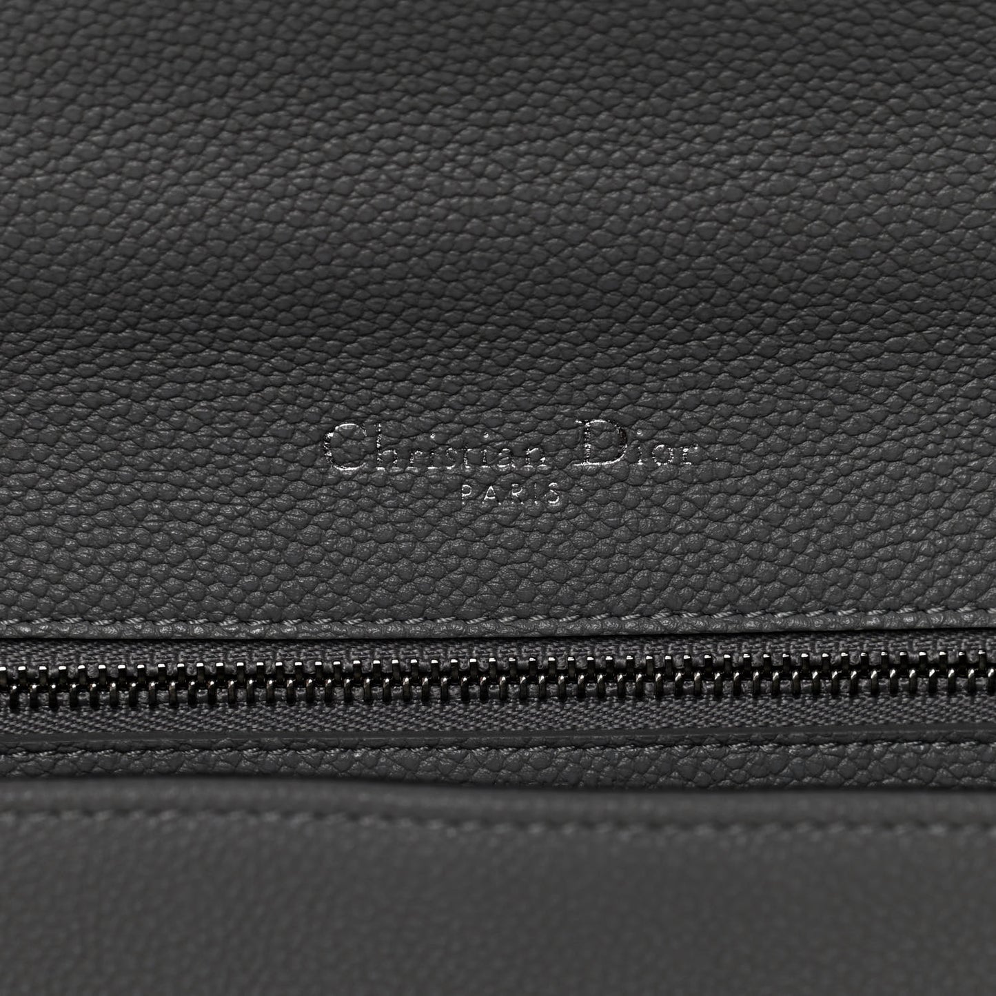 Grained Calfskin Medium Diorama Flap Bag Gris