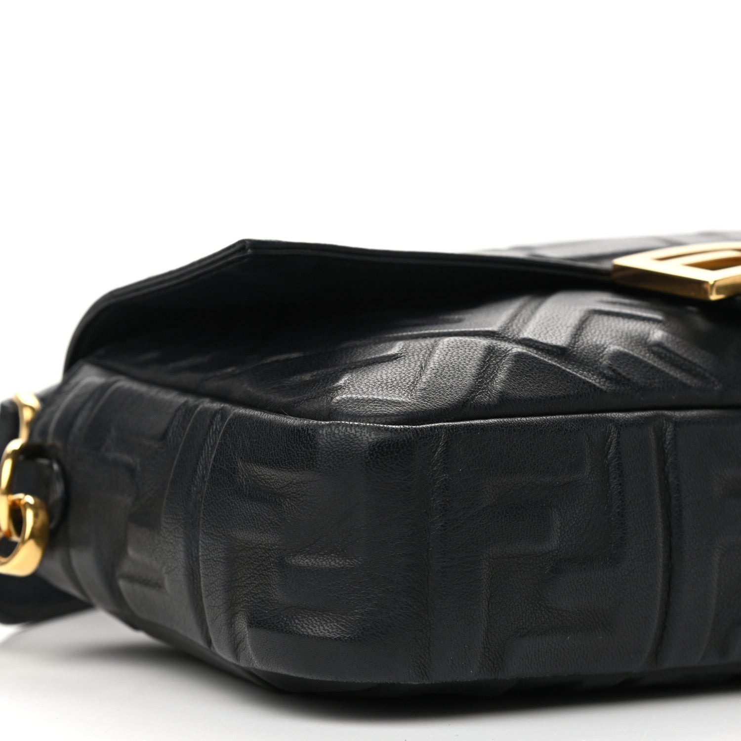 Fendi Nappa FF 1974 Embossed Baguette Black 8 of 9