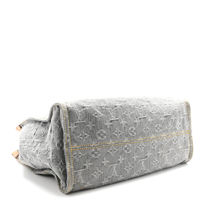 Louis Vuitton Monogram Denim Onthego MM Washed Grey 4 of 9
