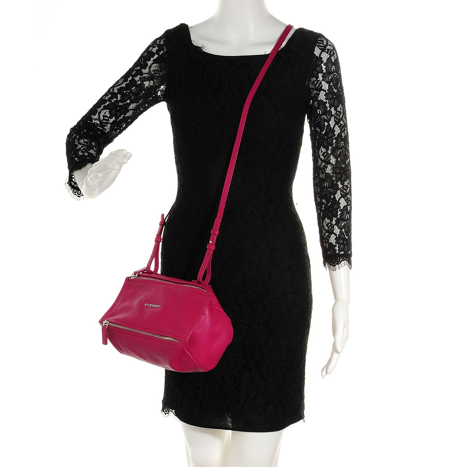 Givenchy Sugar Goatskin Mini Pandora Fuchsia 2 of 11