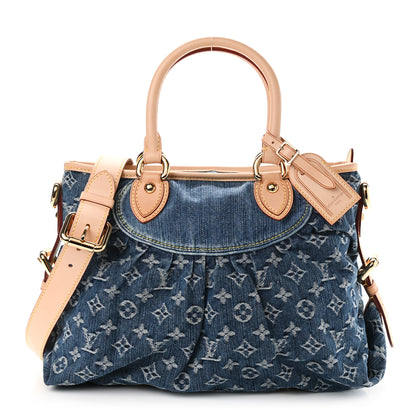 Louis Vuitton Denim Neo Cabby MM Blue 1 of 12