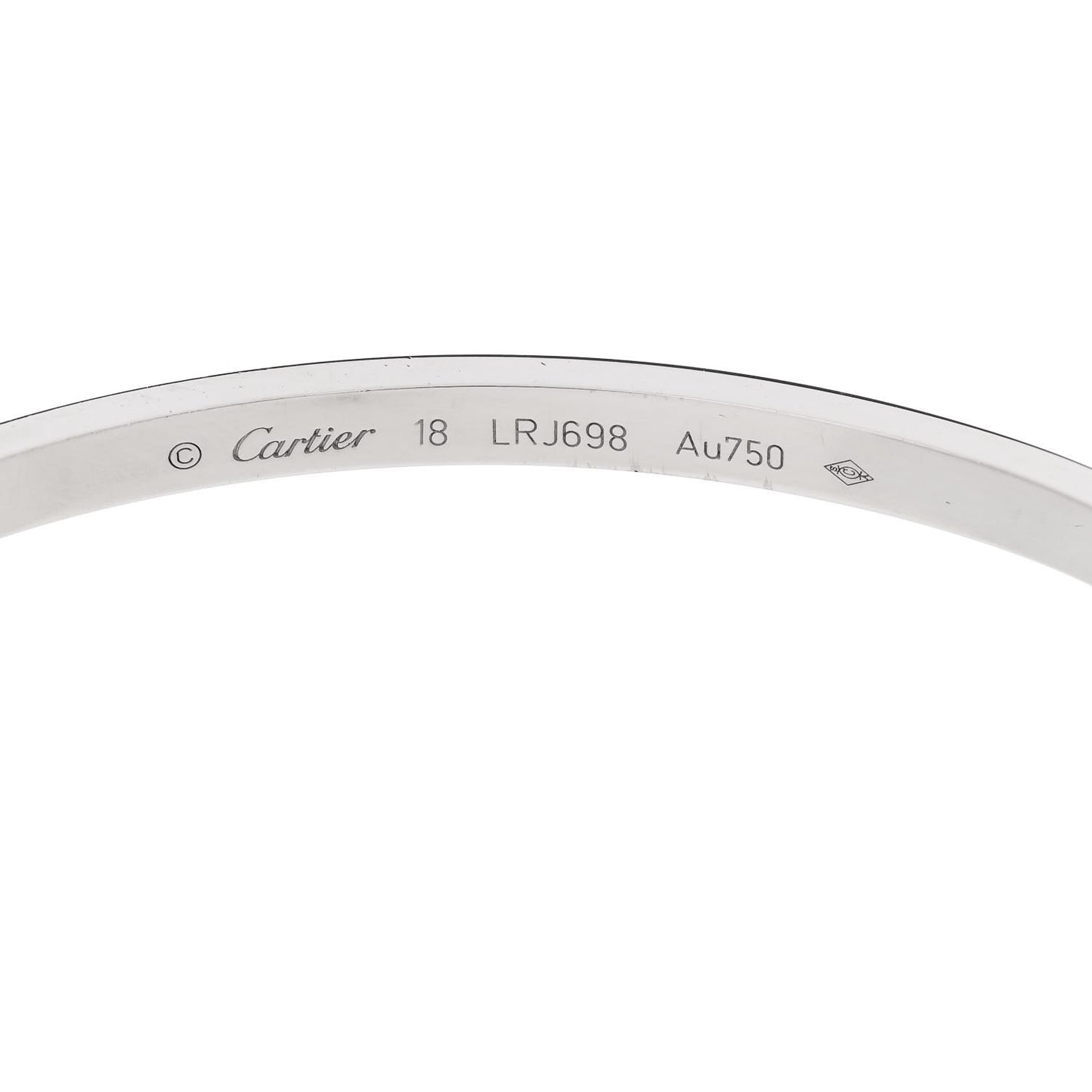 18K White Gold Small LOVE Bracelet 18