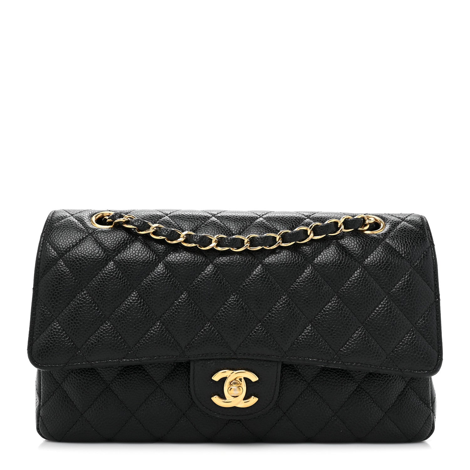 Chanel Caviar Quilted Medium Double Flap Black 1 of 16