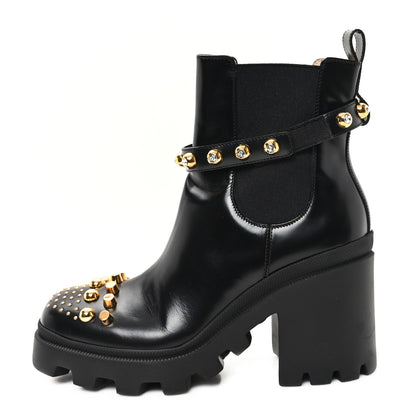 Gucci Calfskin Magnum Combat Boots 40 Black 1 of 10