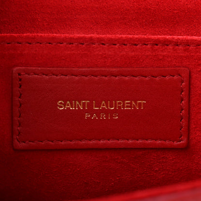 Saint Laurent Calfskin Classic Y Ligne Clutch Red 6 of 7