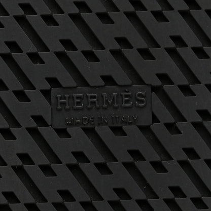 Hermes Calfskin Womens Chypre Sandals 36.5 Black 7 of 9