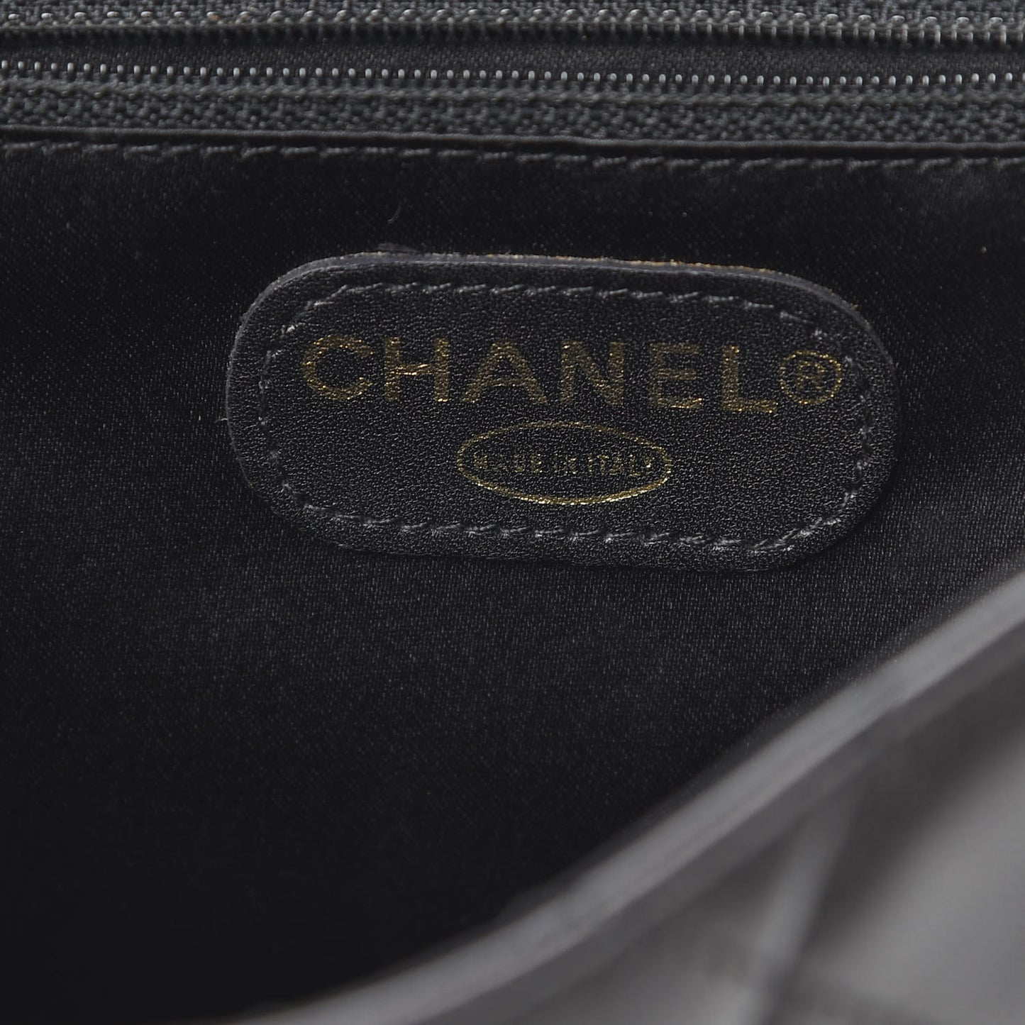 Lambskin Quilted CC Shoulder Bag Black