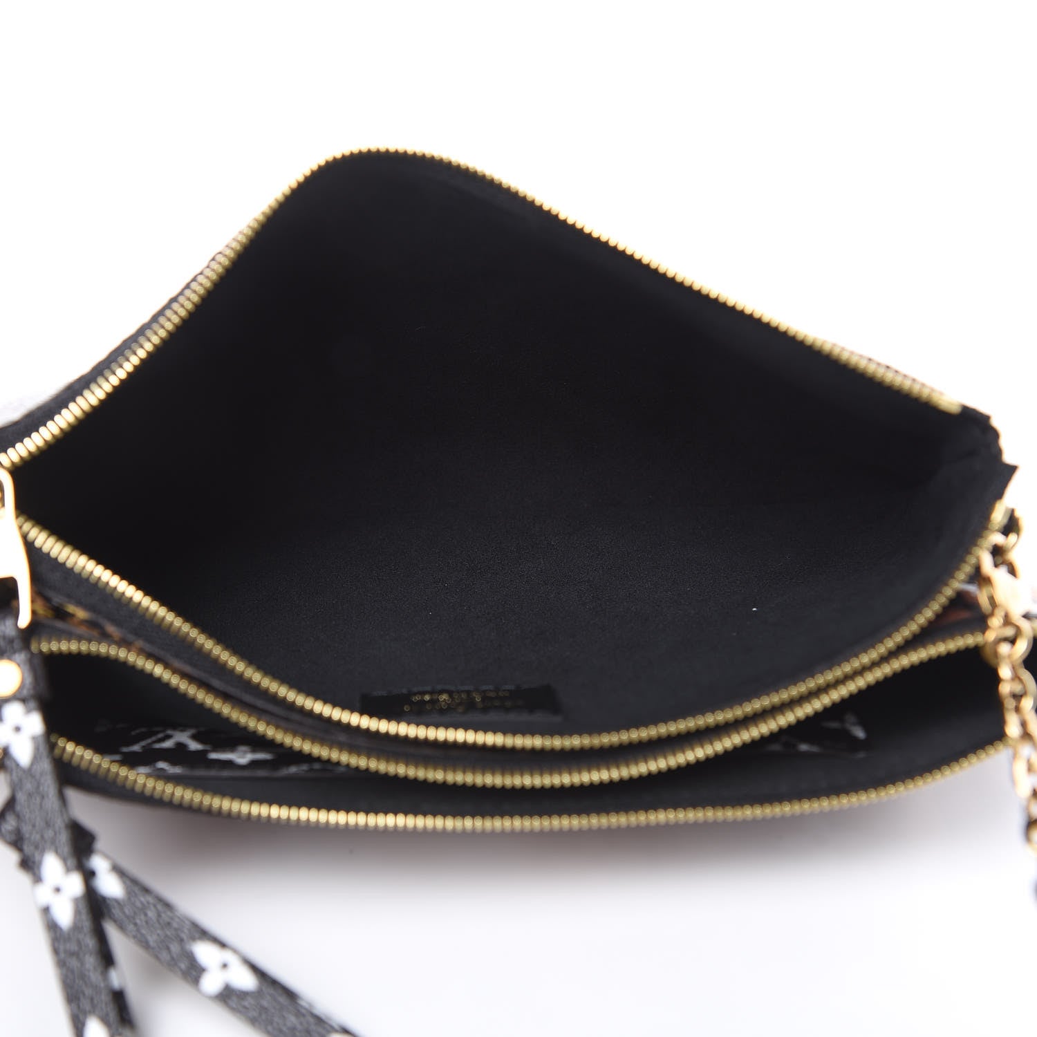 Louis Vuitton Monogram Giant Jungle Pochette Double Zip Black 5 of 10