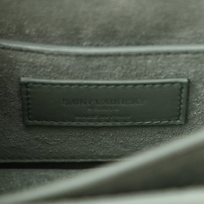Saint Laurent Calfskin Small Monogram Sunset Vert Opaline 6 of 9