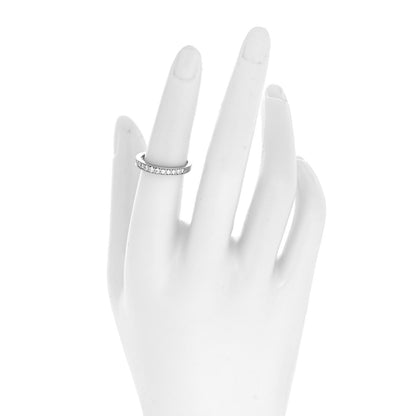 Tiffany Platinum Diamond .25ctw Half Circle Wedding Band Ring 52 6 2 of 5