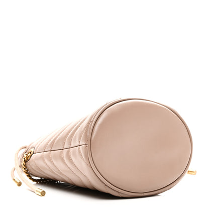 Gucci Calfskin Matelasse Mini GG Marmont 2.0 Bucket Bag Porcelain Rose 4 of 10