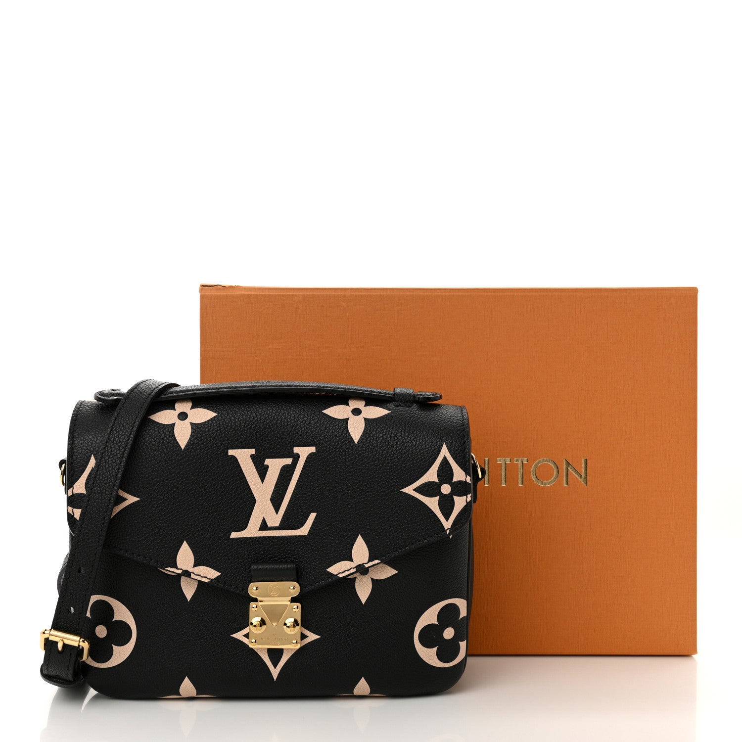 Louis Vuitton Empreinte Monogram Giant Pochette Metis Black Beige 12 of 12