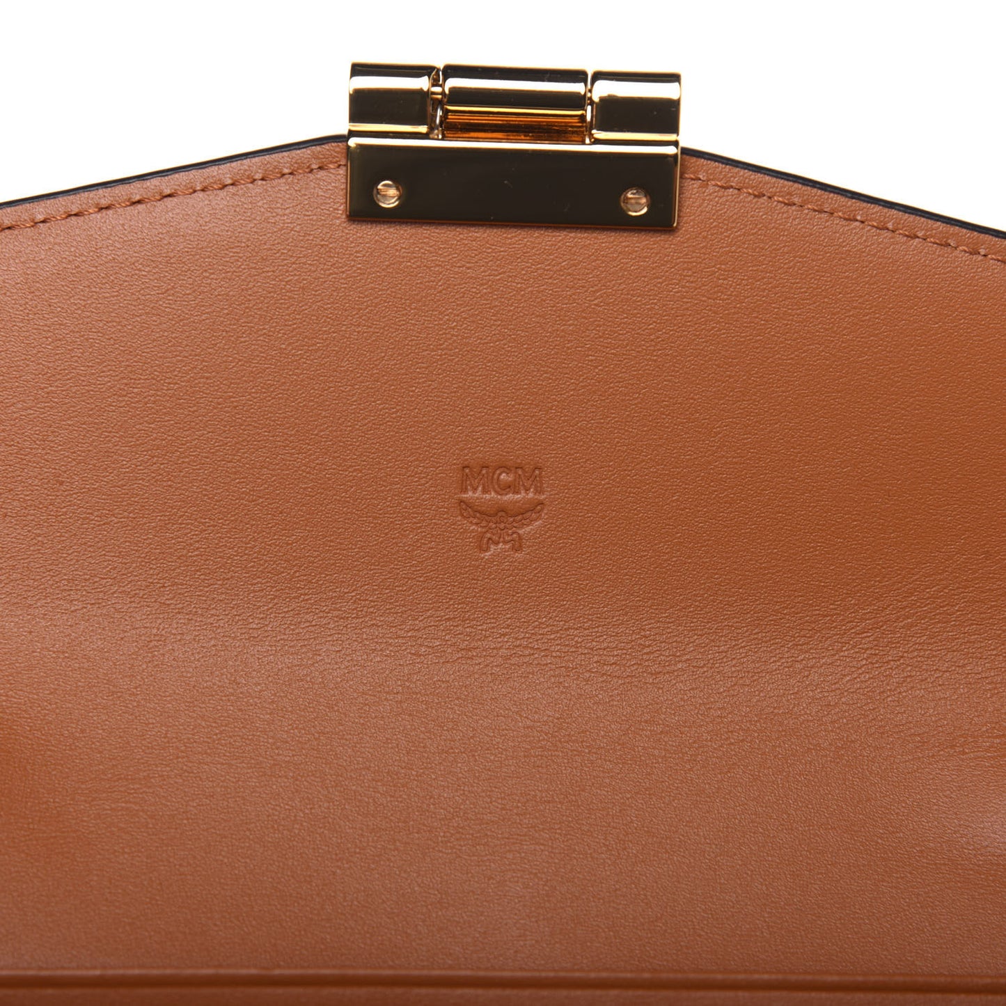 Visetos Large Patricia Wallet On Chain Cognac