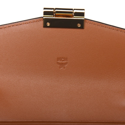 MCM Visetos Large Patricia Wallet On Chain Cognac 7 of 10
