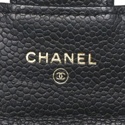 Chanel Caviar Quilted Flap Card Holder Wallet Black 5 of 11
