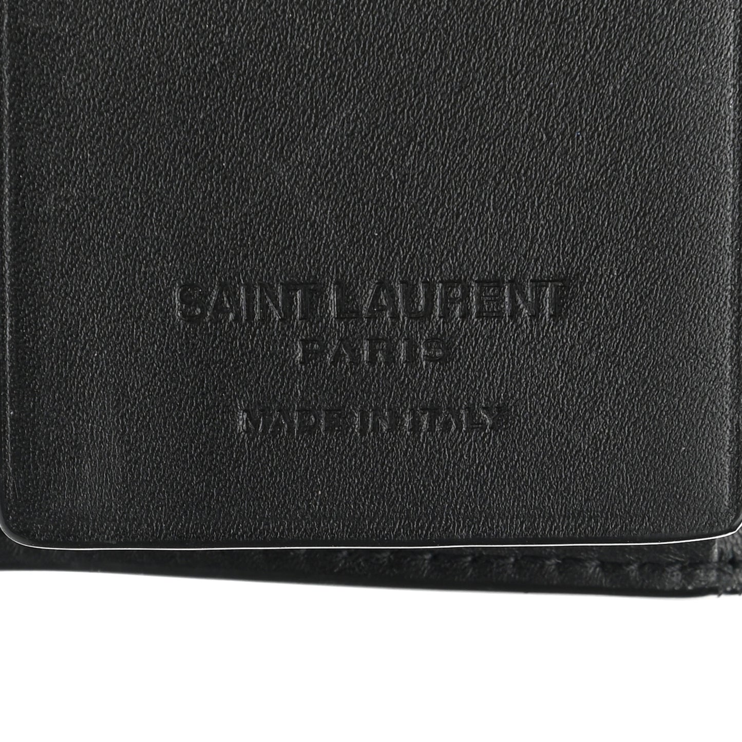 Calfskin Key Holder Pouch Black