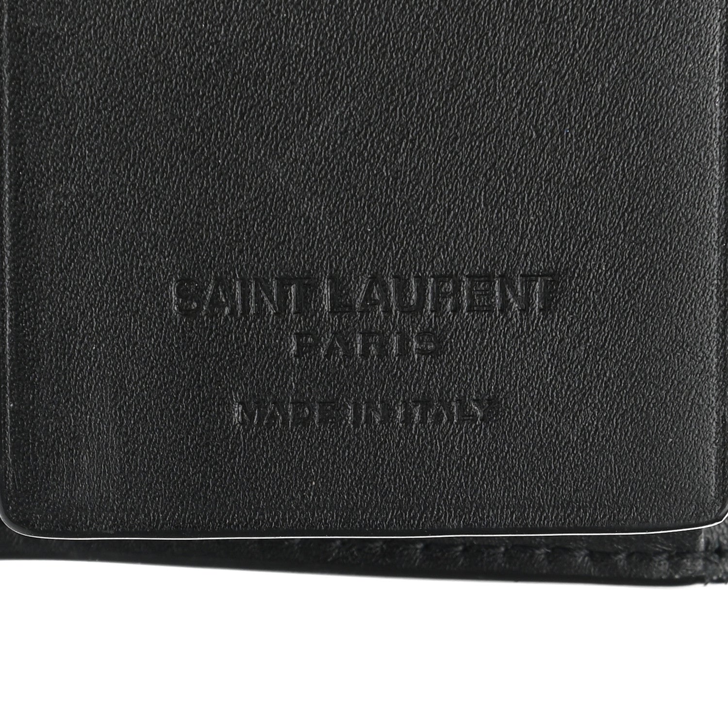 Saint Laurent Calfskin Key Holder Pouch Black 6 of 7