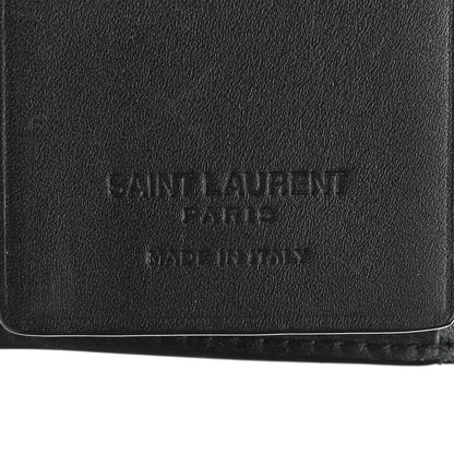 Saint Laurent Calfskin Key Holder Pouch Black 6 of 7