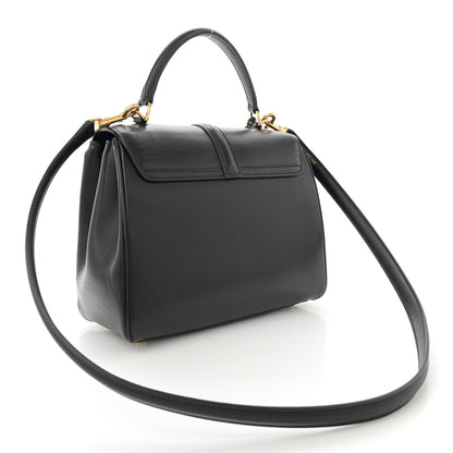 Celine Satinated Calfskin Small 16 Top Handle Bag Black 3 of 13