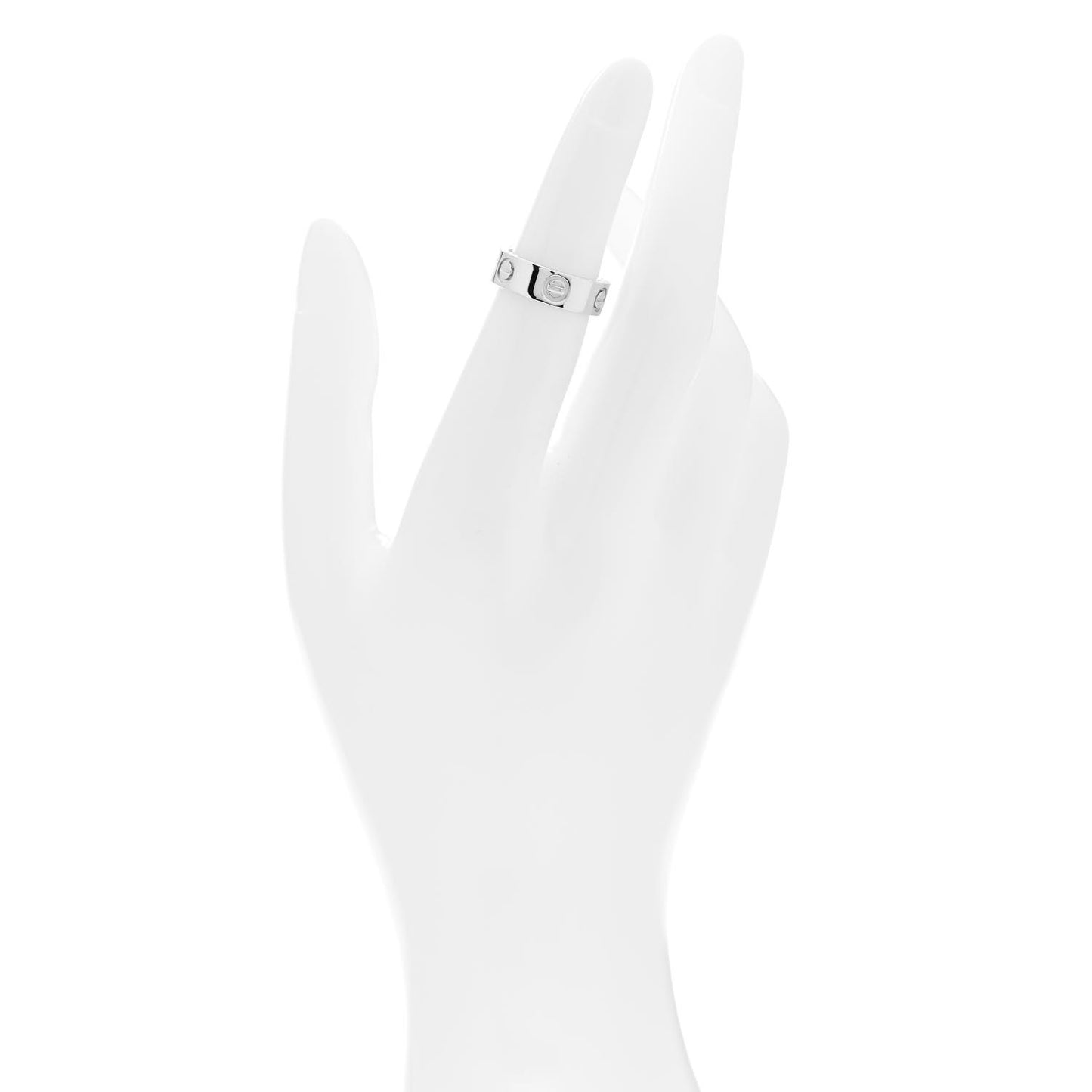 Platinum 3.5mm LOVE Wedding Band Ring 48 4.5